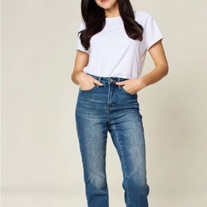 JUDY BLUE TUMMY CONTROL HIGH WAIST SLIM JEANS - Size 22W